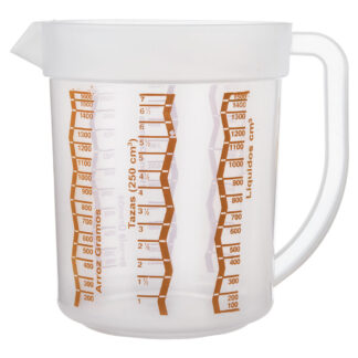 JARRA PLASTICA GRADUADA