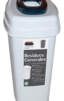 CESTO DE RESIDUOS RECICLADO 50LT COLOMBRARO