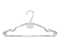 PERCHA PLASTICA ACRILICA X1U